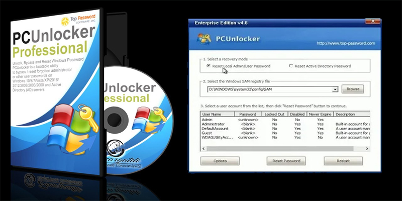 PCUnlocker Enterprise Edition 5.6 (2024) [Mega-Mediafire]
