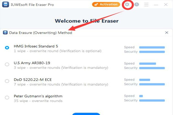 IUWEsoft File Eraser Pro 16.8.0 Captura