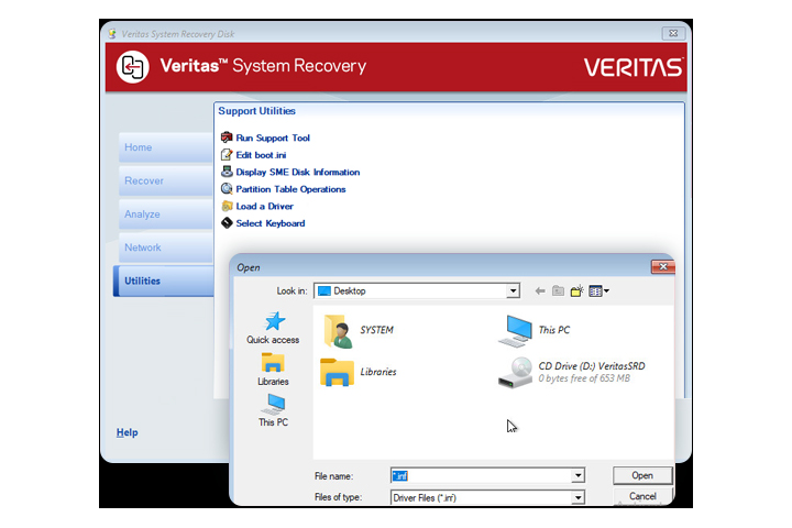 Veritas System Recovery Disk 22.0.0.62226 Captura