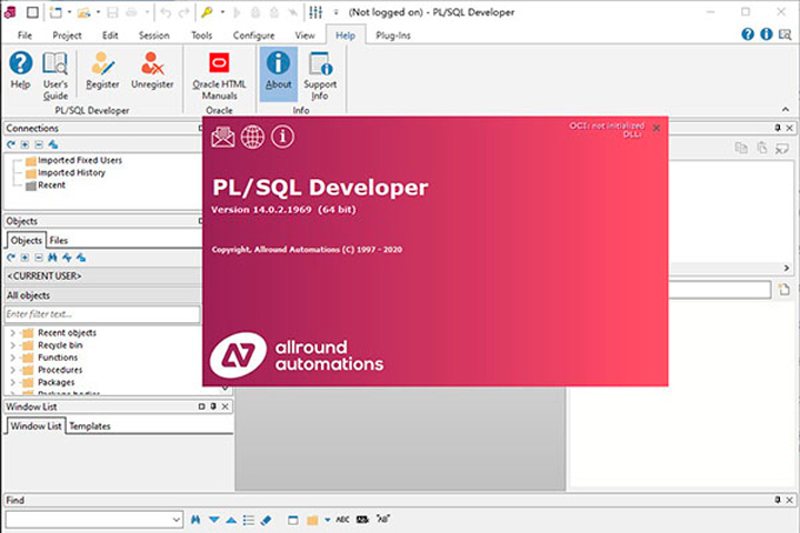 Allround Automations PL SQL Developer Screen