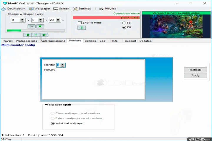 BioniX Desktop Wallpaper Changer Pro 13.12.0 Screen