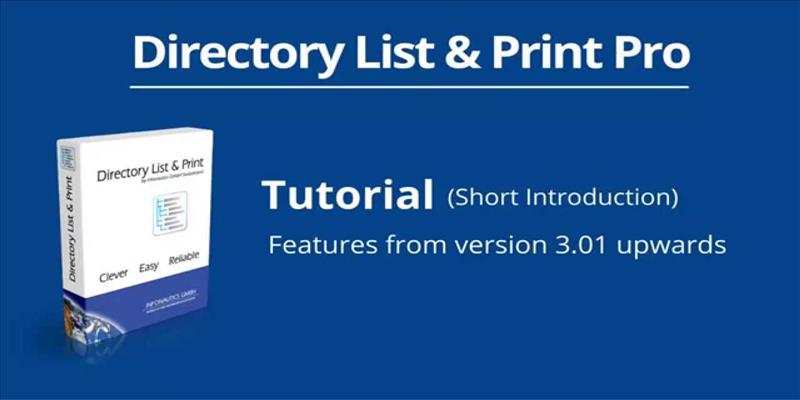 Directory List and Print Pro 4.30 (2024) [Full] [Mega-Mediafire]