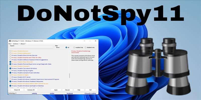 DoNotSpy11 Pro 1.2.0 (2024) [Full] [Mega-Mediafire]
