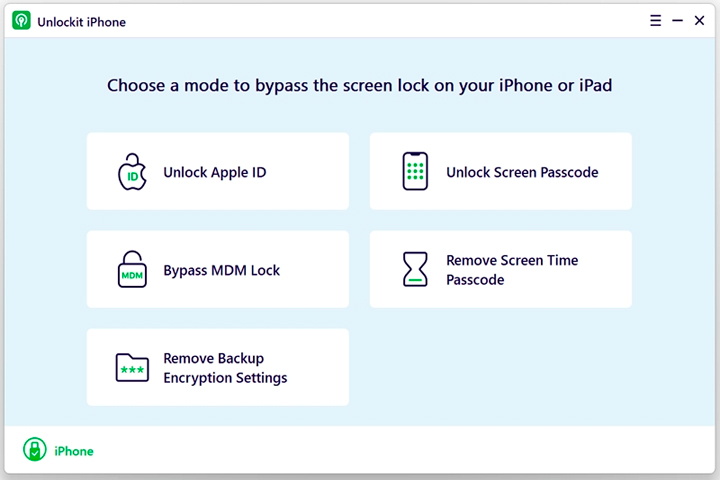 Foneazy Unlockit iPhone Screen Unlocker Screen