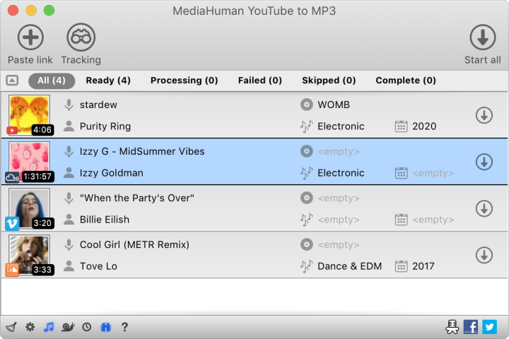 MediaHuman YouTube to MP3 Converter Screen 720x480 1