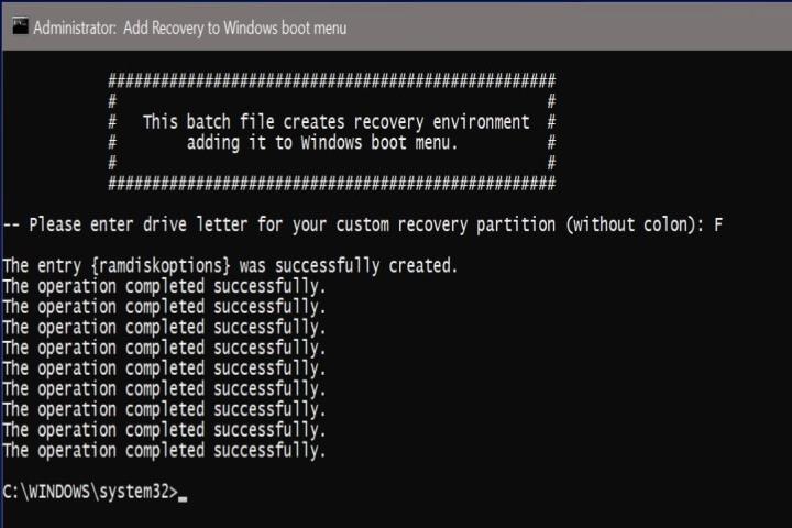 OEM Recovery Partition Creator Screen 720x480 1