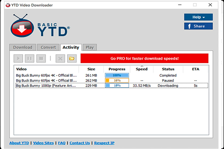 YT Video Downloader Screen