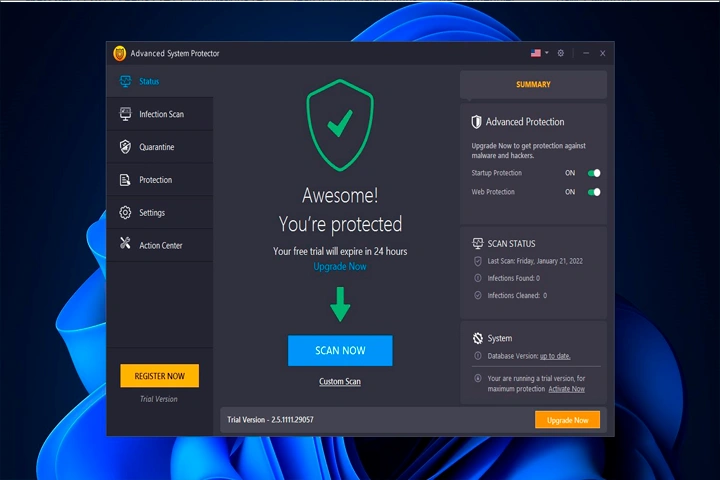 Advanced System Protector 2.5.1111.29111 Screen