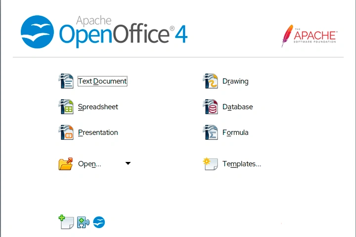 Apache OpenOffice Screen