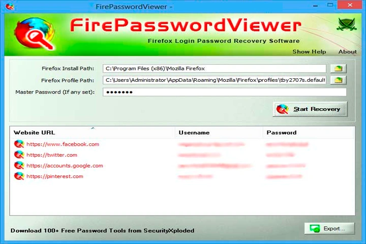 Firefox Password Viewer 13.0 Captura Mega Mediafire