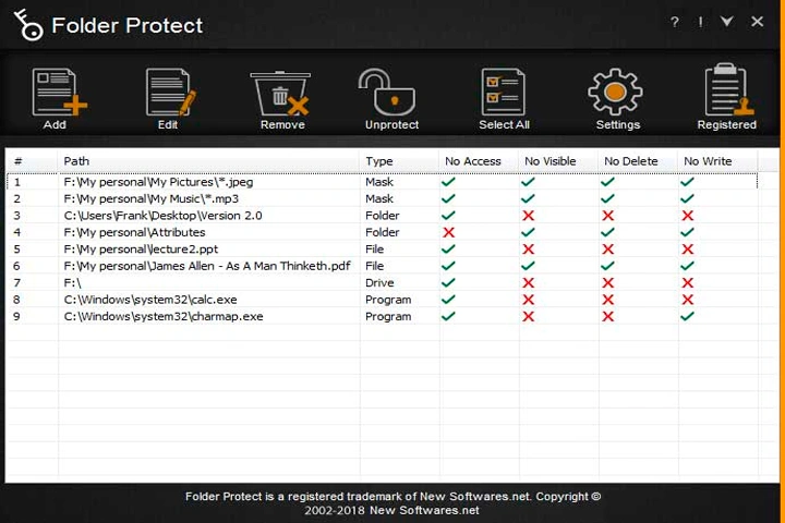 Folder Protect 2.1.0 Captura Mega Mediafire