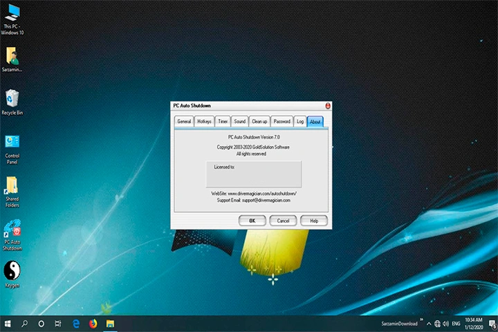 PC Auto Shutdown Screen